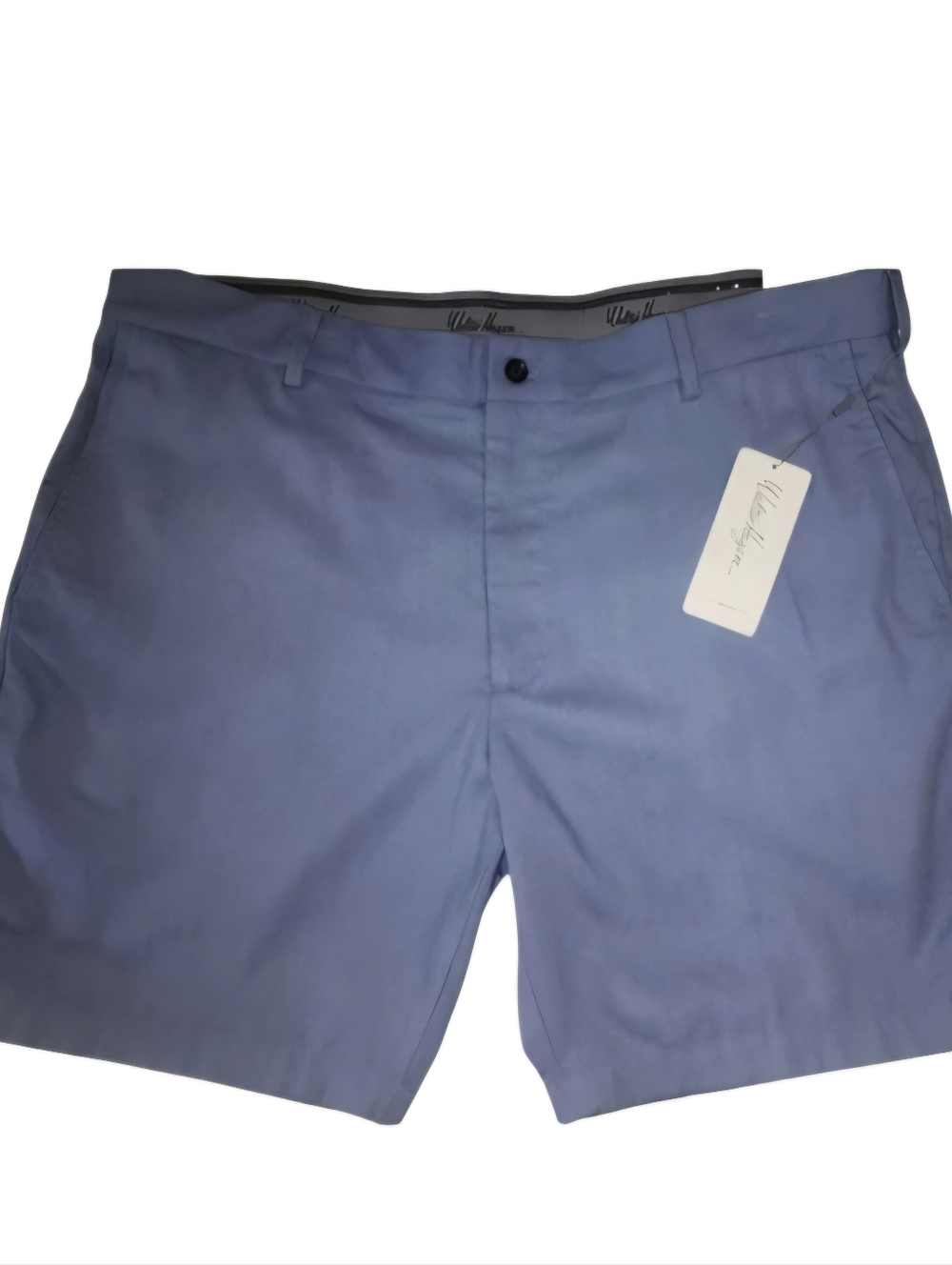NWT Walter Hagen Men's W 40" Golf Shorts.  Clubhouse Linen. Blue. Stretch waist.